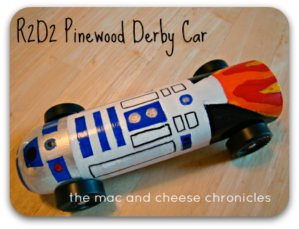 Fully Built Flames Pinewood Derby Car